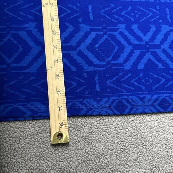 Chicos 2 Petite Maxi Skirt US L/12P Diamond Stretch Geometric Pull On Side Slits - Picture 10 of 10